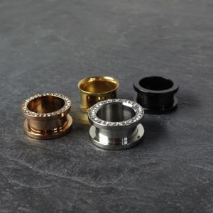 16 mm Flesh Tunnel und Ohr Plugs aus chirurgischem Edelstahl