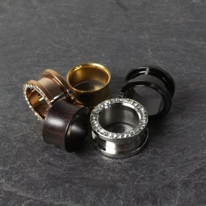 16 mm Flesh Tunnel und Ohr Plugs