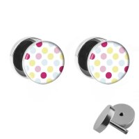 Motiv Fake Plug Set - Polka Dots - Bunt