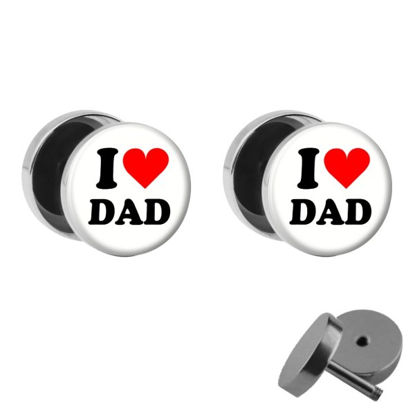 Motiv Fake Plug Set - I love Dad