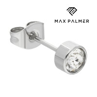 Max Palmer - Ohrstecker mit Swarovski Kristall [04.] Stecker: silber | Kristall: klar | Kristall: 6mm