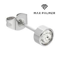 Max Palmer - Ohrstecker - Swarovski Kristall - [04.] Stecker: silber | Kristall: klar | Kristall: 6mm