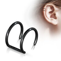 Ear Cuff mit 2 Ringen in 5 Farben